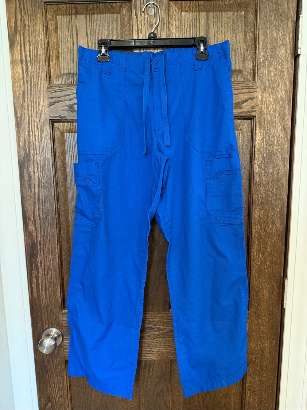 Carhartt Women’s Bright Cobalt Blue Cargo Scrub Drawstring Pants